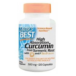 Læger Bedste curcumin med høj absorption, 120 hætter (pakke med 1)