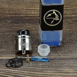 Profil Rda 24mm Mesh Rda Vape Tank Zerstuber Elektronischer Zigaretten Zerstuber 3 I6ss Luftstrom Wiederaufbau Barer Tank Rda Zerstuber Silver rda ...