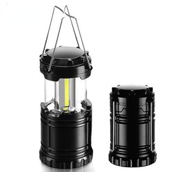 Dercass Emergency Light Tent Lampe Led Portable Lantern Telescopictorch Camping Lampe Vandtæt Powered By 3 * aaa COB LAMPE