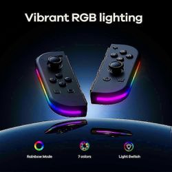2025-ohjaimet Nintendo Switchille, korvaavat Switch-ohjaimen RGB LEDillä, säädettävällä turbo- ja värinävalolla