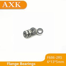 Tidsbegrænset salg F686-2rs Leje 6x13x5mm ( 10 stk ) Abec-1 Miniature Flangeed F686rs Kuglelejer Rf-1360dd