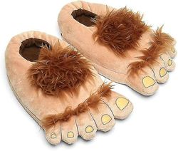 Elsavct Ylellinen Unisex Aikuinen Hobitti Jalat Tossut Puoliksi muhkea Tossut Naiset Miehet