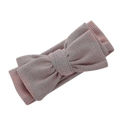 Baby Bowknot Pandebånd Infant Boy Girl Bomuld Hairband Kiddie Hair Tilbehør Høj kvalitet Taro lilla