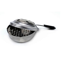 Alkoholipoltin, alkoholipoltin fonduelle, hyytelöity alkoholipoltin, ruostumaton teräs, 15 .5x 9.9x 4.8cm