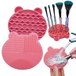 Grape Pp Børste Rengøring Måtter, makeup Brush Cleaner Pad Bærbar Vaske tool