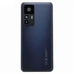 Yhteensopiva Xiaomi 12T 5G takaakun kotelon kannen kanssa, jossa on kamerarenkaan linssinsuojuksen varaosa Musta