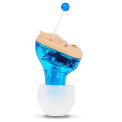 Mikasa Mini Digital Usynlige høreapparater Lyder Forstærker Voice Forstærker for Seniorer Blue 1PC