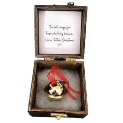 Joulun maaginen uskokello, joulumatkamuisto maaginen uskokello, joulukuusi kodin sisustus matkamuisto valkoinen Kultaa