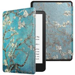 Etui til Kindle Paperwhite 6 tommer 2012,2013,2015,2016 version, Smart Wake Sleep 003 Blomst Kindle 10th Gen. 2019