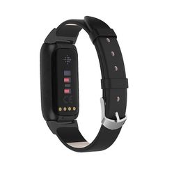 Aitoa nahkaa korvaava kellonauha säädettävä rannehihna Fitbit Luxelle Musta Style B Other Smartwatch Model