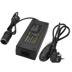 12v 15a 160w automuunnin 220v - 12v autosovittimen muunnin auto koti - kevyempi muunnin eu-pistoke musta