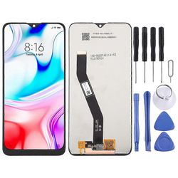 Tft LCD -näyttö Xiaomi Redmi Note 8 / 8a / 8A Dual / 8A Prolle digitoijan koko kokoonpanolla (musta) Ei määritelty