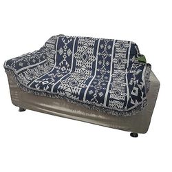 Zhuopai Sofabetræk fuldt betræk strikket trådtæppe sofa pude tæppe geometrisk skema 180*180cm