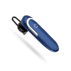 Bluetooth Headset håndfri hovedtelefoner Trådløs Øretelefon Øretelefon Øretelefon Ørestykket til IOs Android MobilePhone Blå