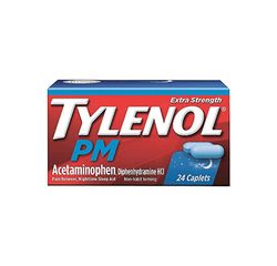 Tylenol Pm kipulääke ja uniapu (lisävoimaa) 24 kapselia