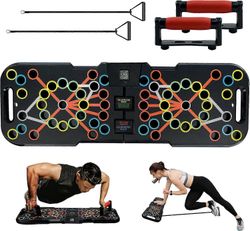 Heyone 41 in 1 Push Up kehonrakennus Push Up Board kahvalla Smart MeterTaitettava vastusnauhalauta ja kuntokonejärjestelmän lihasharjoituslaitteet
