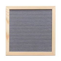 Käsintehty neliökehys huopa 460 letter set -ilmoitustaulu kiinnikkeellä Kotikorjattu Keski-harmaa