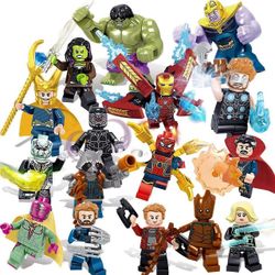 Sfygv 16pcs Super Heroes Fit Lego Avengers Infinity War Mini Figur Man