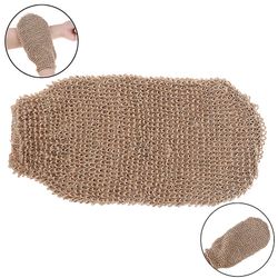 Eksfolierende hamp handske Vante Bad Sponge Scrubber Fjern Dead Skin Deep Clean &puste nyt liv i din hud Dobbelt Side
