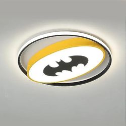 led-kattovalaisin lastenhuone kattovalaisin batman akryylilampunvarjostin himmennettävä poika lasten luova auto