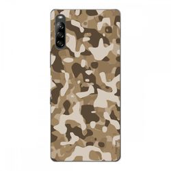 Crazy Kase Hull Til Sony Xperia L4 i silikone fleksibel 1 Mm, Ørken militær camouflage