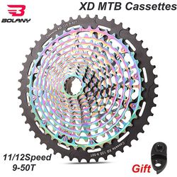 Bolany Bike Kassetter Mtb Xd 11/12speed 9-50t For Xd Hub Ultralight Cnc Frihjul Cykel Tandhjul K7 Ult kassetter del Sort 12S 9-50T