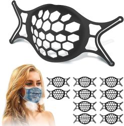 AIR Ansigtsmaskebeslag for komfortabel munddæksel sort 10pcs