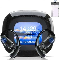 2025 uusimman mallin käännöskuulokkeet reaaliajassa, AI-kääntäjän nappikuulokkeet LCD-näytöllä