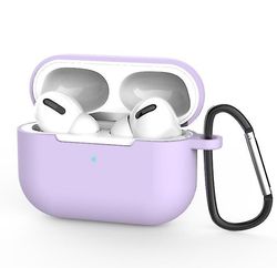 Mikasa Gælder for Airpods Pro Beskyttelsesdæksel, silikone spænde, ny Apple 3. generation Bluetooth headset Hyacinth Purple
