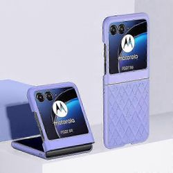 2025 Motorola Razr 50 Ultra / Razr 50 -kotelolle, ylellinen rombi timanttikuvio PU-nahkainen iskunkestävä kansi naisten tytöille Violetti For Moto ...