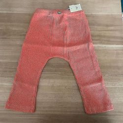 Forår Nyfødte Baby Leggings / - Ribbede Elastiske Stribede Bukser Beige bukser 9M