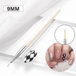 unbrand Nail Art Børster Liner Detailer Striping Brush Gel Polsk Manikyr Nail Art Tool 9MM