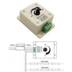 Spænding regulator dc-dc spænding stabilisator 8a strømforsyning justerbar hastighed controller dc 12v førte lysdæmper 12 v