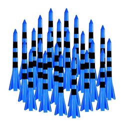 Muoviset golftiit, 50 kpl pakkaus, vähentää kitkaa ja sivuttaiskiertoa, 5-piikkinen, muoviset golftiit, 3-1/4 tuumaa, golf sinimusta