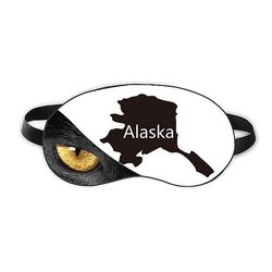 Alaska Usa Kort Stjerner Striber Flag Eye Head Rest Mørk Kosmetologi Shade Cover