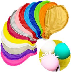 Xqday Kæmpe oppustelig ballon, 15 stykker stor flerfarvet ballon 100cm, Latex 39