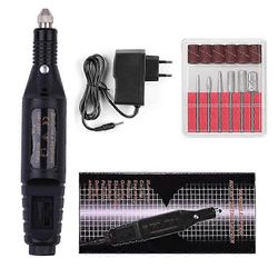 Varvaskynsihiomakone paksuille varpaankynsisarjalle manikyyri- ja pedikyyriammattilainen Uutta Kuolu-kaupasta musta