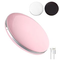 Fg-3x forstørrende sammenleggbart LED-lys Mini Portable Light Make Up Mirror|makeup Mirrors (rosa)