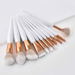 Kvinder Mode Træ Foundation Kosmetisk Øjenskygge Makeup Børste Værktøjer