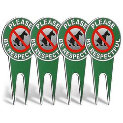 4 kappaletta Ei kakkakoirakylttejä Ole kunnioittava Ei kakkaavaa koiran nurmikkokylttejä Ei koiran kakkapihan kylttejä