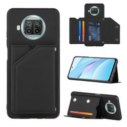 Gangxun Sag For Xiaomi Mi 10t Lite Vintage Cuir Cover Læderetui Kofanger - Noir