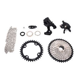 1x10 Speed Mountain Bike Group Set med A7 Derailleurs og Shifter sett