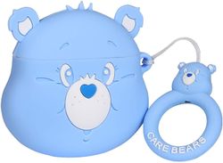 AIR Nuttet sag til AirPod 2/1 (Blue Rainbow Bear)