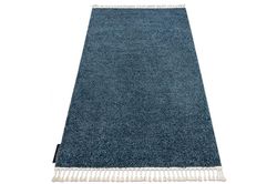 RugsX Tæppe BERBER 9000 blå Fringe Berber marokkanske shaggy 240x330 cm