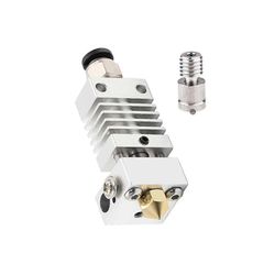 All Metal Hotend - titaanilämpökatko, suutin .4mm, pneumaattinen liitin, silikonisukka 3 PRO päivitykset Hopea