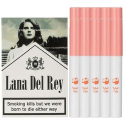 Lana Del Rey huulipuna savukkeen kiilto 10 väri huulikiilto, savukkeen huulipunasetti laatikossa