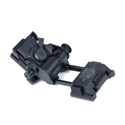Metal Wilcox L4 G24 Fast Nvg Mount Hjelm Adapter Cnc Breakaway Adaptere Til Nattesyn Fast Ops hjelm adapter sort farve