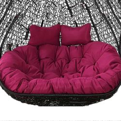 Tuplamunatuolin pehmuste, vedenpitävä, irrotettava, sisä- ja ulkokäyttöön, kahden hengen riippumatto, keinutuolin vaihto