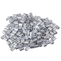 Oval aluminium klemme klip ærmer til 1mm wire sæt af 200