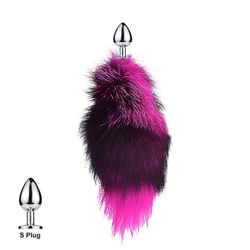 Tail Plug-In Fox Tail Cat Small Props Real Hair Small Tail Detachable Dog Playing Sp Ruusu S